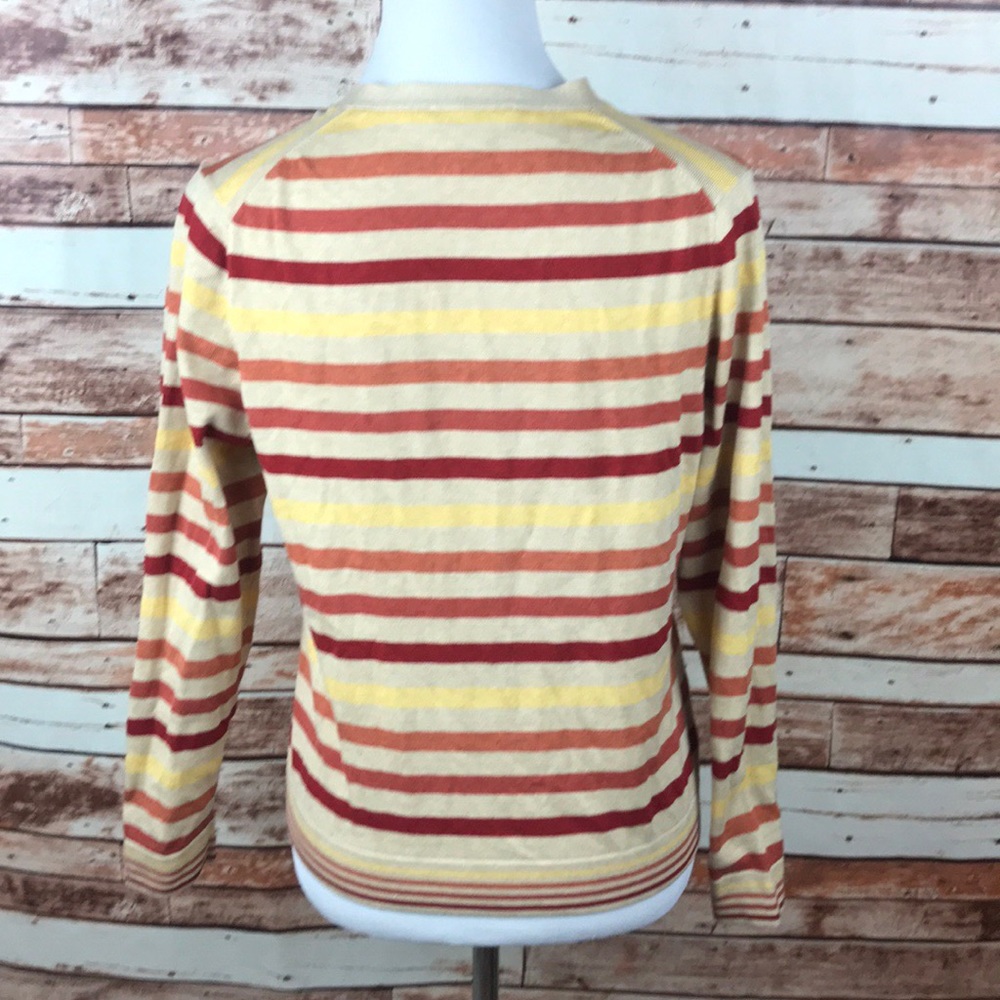 Pendleton Striped Lightweight Cardigan Sweater - image 4